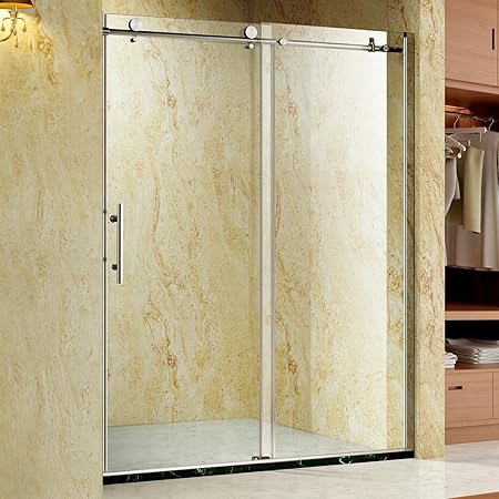 60 Framed 5 16 T Clear Glass Sliding Bath Shower Door Frameless
