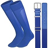 Ratokaler Baseball Socks and Belt Combo for Youth Adult Softball Sock Belt for Boys and Girls