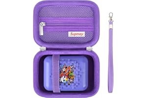 Supmay Carrying Case for Bitzee/Disney Interactive Toy/Magicals Interactive Toy Digital Pet, Gifts For Virtual Pet Enthusiast/Girls & Boys, Travel Case with Mesh Pocket for Battery, Cable, Purple