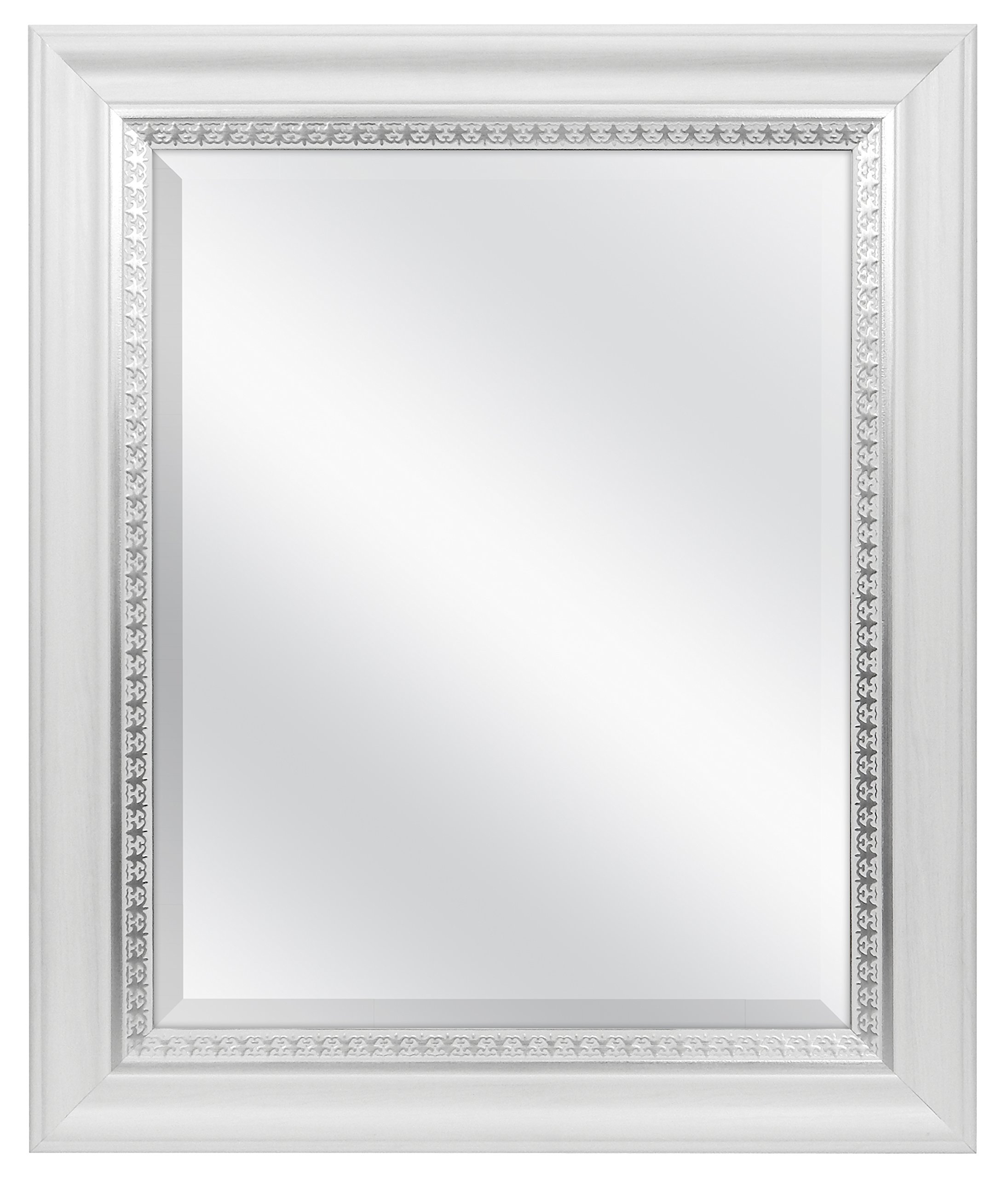 MCS 16x20 Inch Beveled Wall Mirror, 21x25 Inch Overall Size, White (83047) 44021830475 eBay