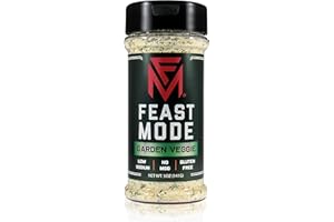 Garden Veggie - Feast Mode Flavors - Low Sodium, No MSG, Gluten Free, All Natural, Meal Prep Seasoning, Healthy, Omelette Flavoring, Breakfast Spices