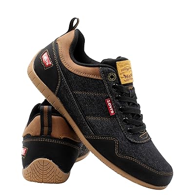 Levis Men's Casual Denim Sneakers Black Tan Ghana Ubuy