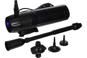 GRECH All in one CUP-139 28W Pond Pump with 13w UVC Clarifier and Fountain Head