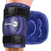 AiricePac Ice Pack for Knee Pain Relief, Reusable Gel Ice Wrap for Injuries, Swelling, Knee Replacement Surgery, Cold Compress Therapy for Arthritis, Meniscus Tear and ACL, Blue