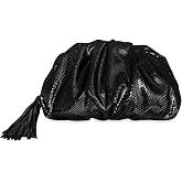 Rebecca Minkoff Women's Ruched Clutch Purse, Women's Faux Leather Evening Bag