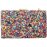 Acrylic Handbags for Women Perspex Geometric Evening Clutch Bag Elegant Purses Box Crossbody Bag for Wedding Banquet Prom