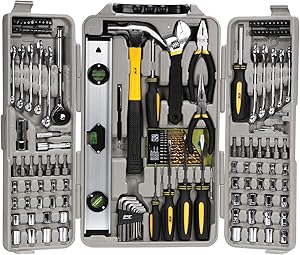 Performance Tool W1802 SAE/Metric 157 Piece Homeowner's Tool Set (1/4" & 3/8" Drive)