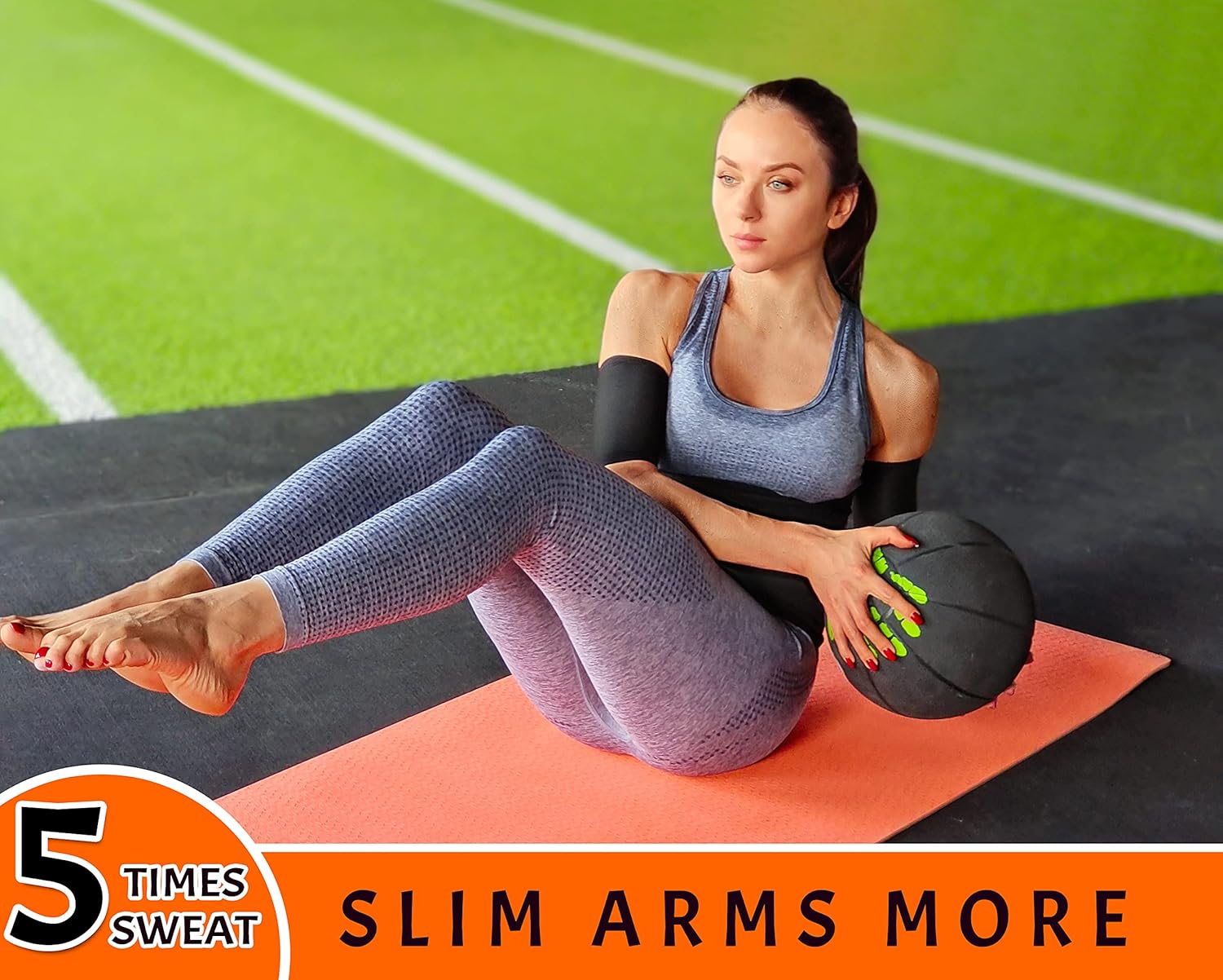 MOLLDAN Men＆Women Sauna Arm Trimmer Sweat Wrap Bands Slimmer for Weight Loss: Sports & Outdoors