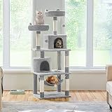 Yaheetech 158cm Multi-Level Cat Tree Tower with Condos Perches Hammock view 2