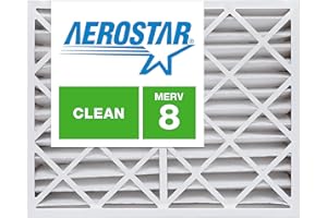 Aerostar 16x25x4 MERV 8-2 Count - High Efficiency Pleated HVAC, Furnace & Air Conditioner Filters - Removes Dust, Lint, Mold & Allergy-Causing Pollen