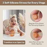 Moonkie Silicone Baby Straw Cup 6 Months Transition for Toddlers view 3