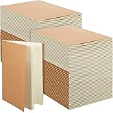 Mimorou 100 Pcs Journals Notebooks Bulk - Kraft Softcover A5 Small Notebooks 5.5 Inch x 8.3 Inch Notepads with 60 Page 30 Sheet for Writing Sketch Travel Office Supplies(Brown,Lined)