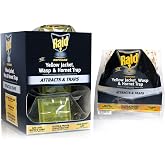 Raid Yellow Jacket, Wasp &amp; Hornet Trap, 6 Pack, Disposable, Convenient, Hanging Fly Trap Bags with Food-Based Lure, No-Spray Outdoor Fly Traps Suitable Defense for Yards, Patios &amp; Campsites