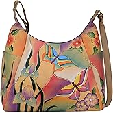 Anna By Anuschka Handpainted Large Multi Pocket Hobo