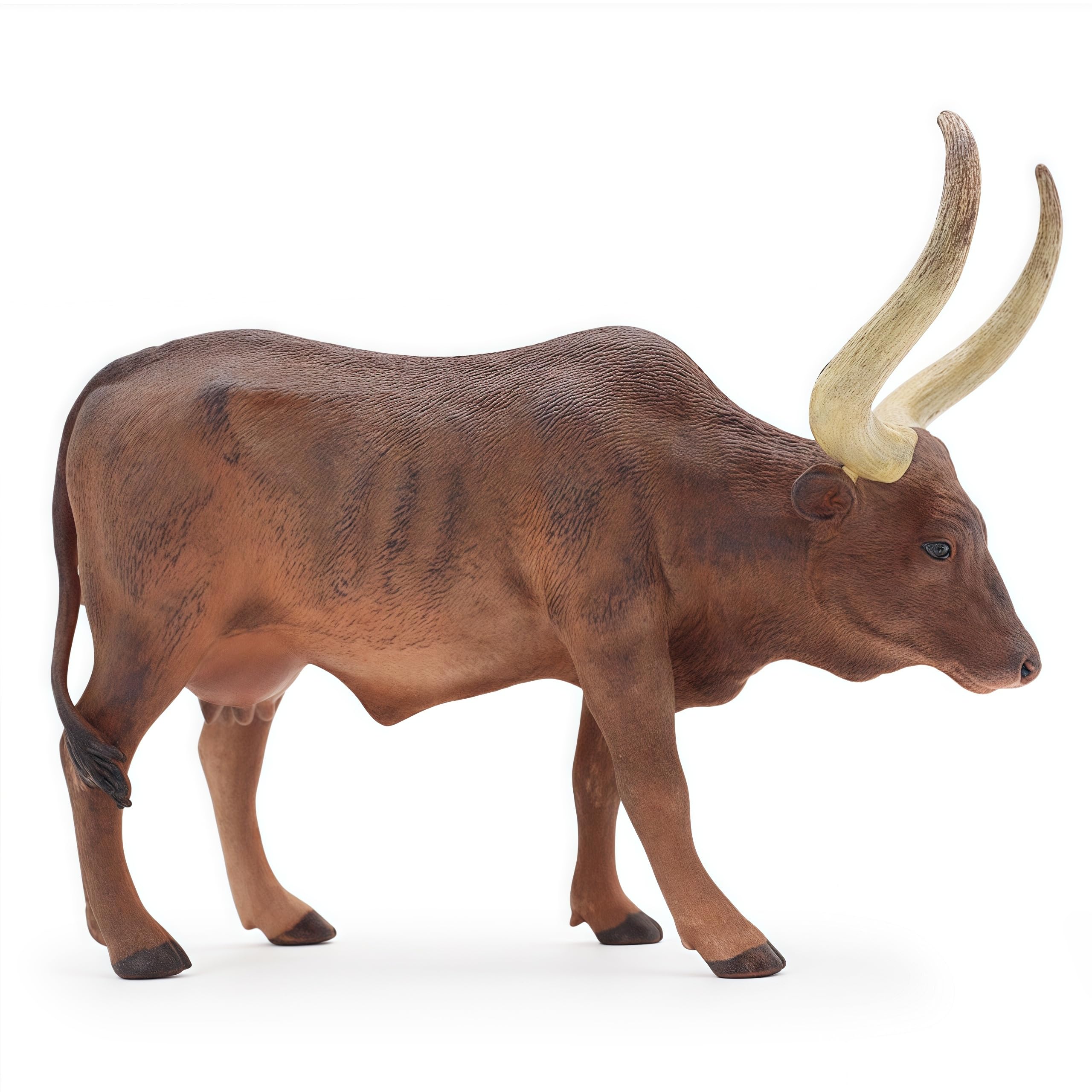 Photo 1 of Gemini&Genius Longhorn Cow Farm Toy for Kids, Realistic and Durable Bossy Bull Farm Animal Toy, Gift, Cake Topper and Collection Model for Boys and Girls