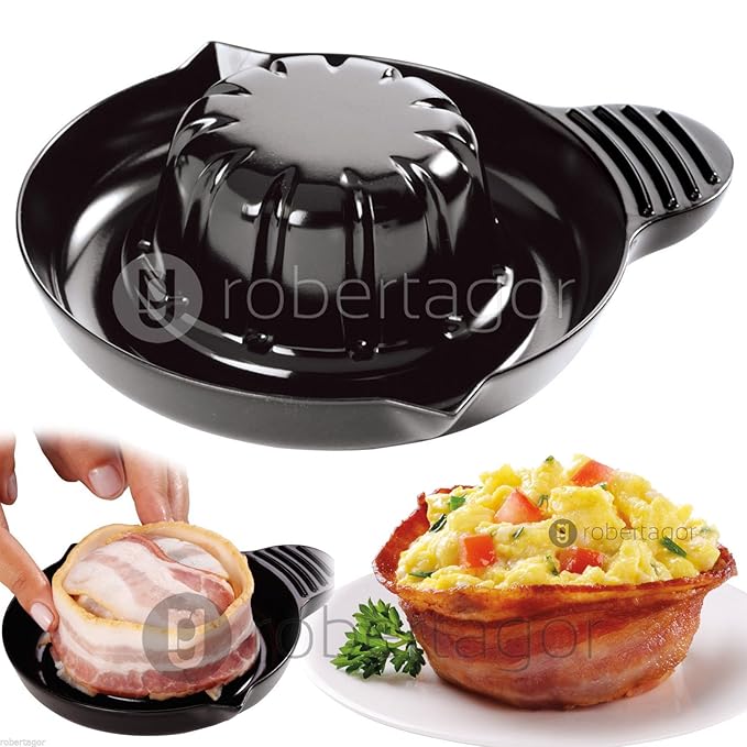 gadgetsforyou. 2 x Perfect Bacon Bowl molde para cocinar forma ...