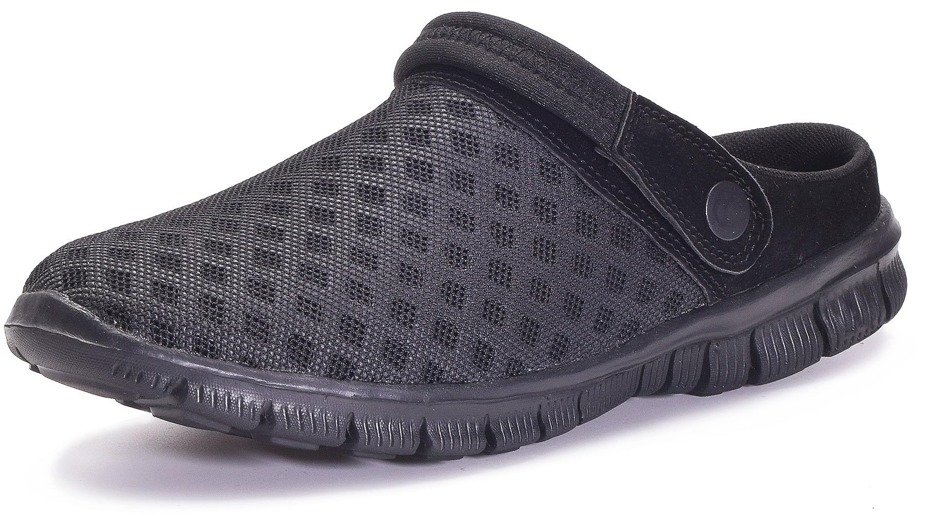 Gaatpot Clogs Herren Hausschuhe Sommer Damen Pantoletten Freizeit Gartenschuhe rutschfest,Schwarz,Gr.45