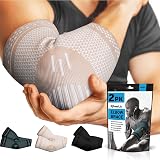 POWERLIX Elbow Support 2 Pack Medium Beige for Tendonitis Tennis Golf