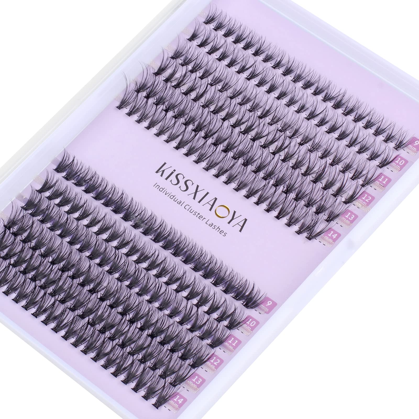 Cluster Eyelash 240pcs 20+40D 0.07 D Curl mix 9-14mm Cluster Eyelashes Extensions, Soft Individual Lashes Natural False Eyelashes Clusters DIY Eyelash Extension At Home (9-14mm Mix, 20+40D-D-0.07)