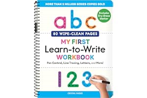 My First Learn-to-Write Workbook (Wipe Clean Edition): Pen Control, Line Tracing, Letters, and More!