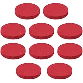 10Pcs Red Facial Clean Sponge Soft Round Facial Cleansing Sponges | Extra Thick Round Makeup Sponge Reusable Makeup Remover Pads Cleaning Face Wash Sponges for Women Skincare