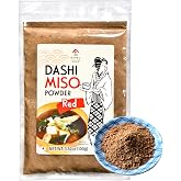 YAMASAN KYOTO UJI Japanese Red Dashi Miso Powder 3.52 oz | Freeze-Dried Soybean Miso with Umami Dashi Powder, Handy for Rich-