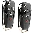 Replacement for 2015-2022 Ford F150 Bronco Ranger Raptor 4-Button Remote Start Flip Key Fob N5F-A08TDA 164-R8134 902mhz (Set of 2)