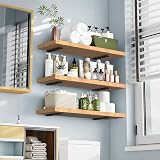 WELDUN 4 Pack Floating Shelf Brackets 30 cm Heavy Duty Black L Shaped view 6