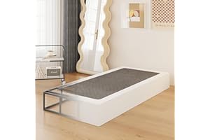 Yicensen 10 Inch High Profile Twin Box Spring Heavy Duty Metal Box Spring Twin with Fabric Cover, Sturdy Mattress Foundation, Easy Assembly, Noise Free, Black