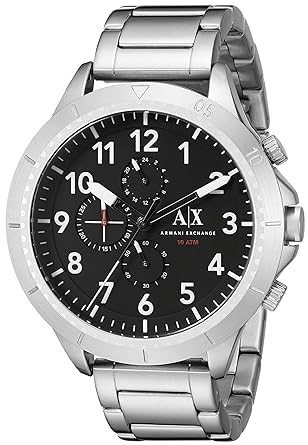Armani Exchange Aeroracer Analog Black Dial Mens Watch - AX1750