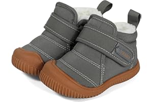 MK MATT KEELY Baby Winter Warm Shoes for Infant Boys Girls Toddler Plush Lining Snow Boots Soft Sole Non-Slip Walking Shoes Outdoor Faux Fur Booties