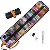 Colored Pencils Set with Canvas Wrap,Drawing Supplies, Professional Coloring Pencils,Sketching,Drawing Pencils with Rich Pigm