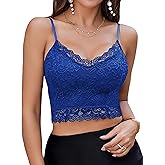 Avidlove Lace Bralette for Women Spaghetti Strap Tank Top V Neck Slim Basic Camisoles