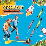 DejaNard Double Player Rocket Toy Launcher Outdoor Toy for Kids 3-12 view 3