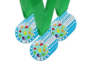 Tigeen Kids Kindergarten Graduation Medal Rubber Preschool Graduation Award Medal with Neck Ribbon Pre-k Graduation Gifts Party Favors Supplies, 2 Inch