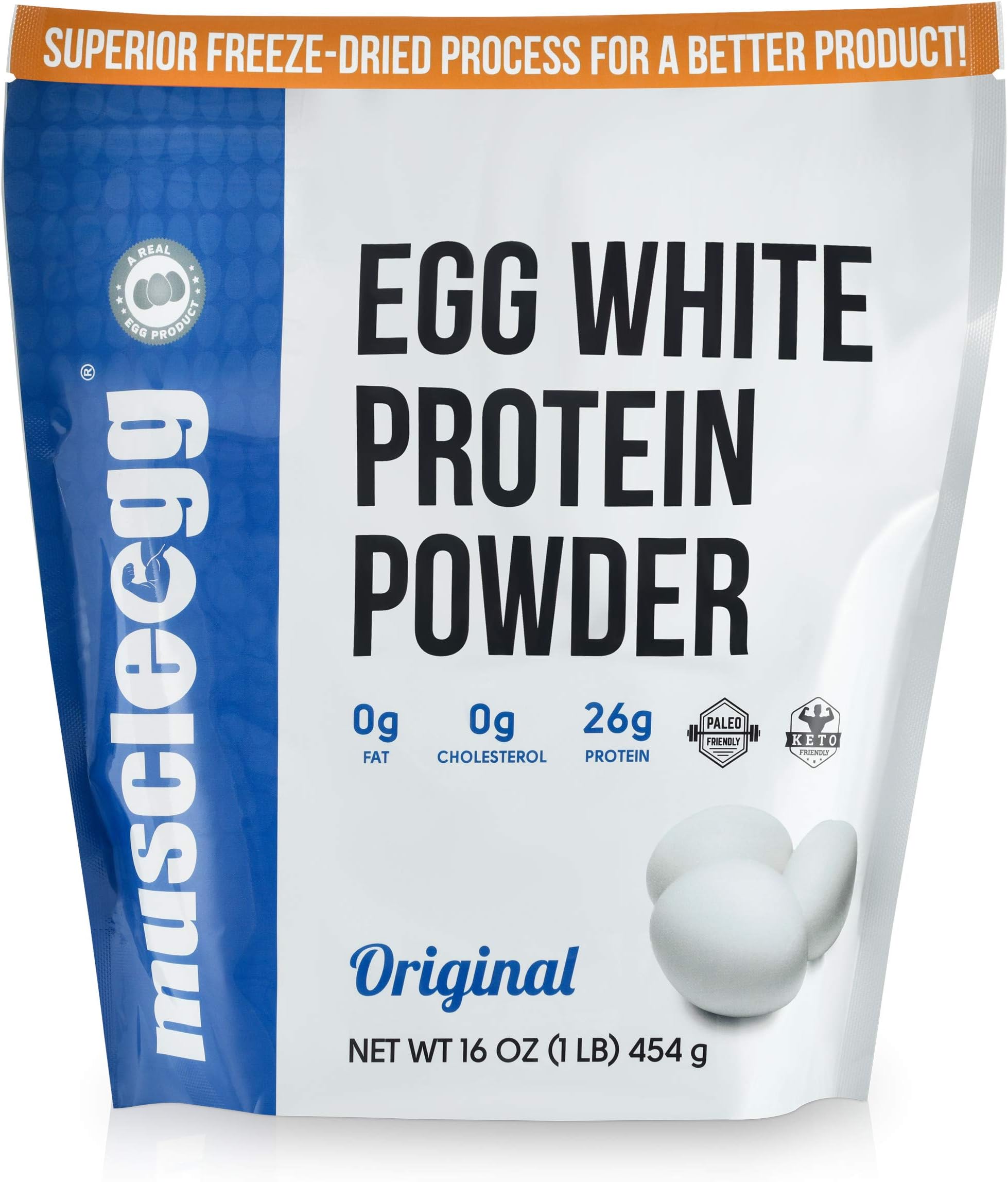 Premium MuscleEgg Protein Powder from Egg Whites (1 Pound) … (Original)