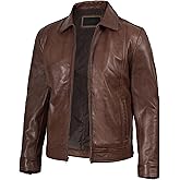 Brown Leather Jacket Men - Black Real Lambskin Mens Leather Jacket