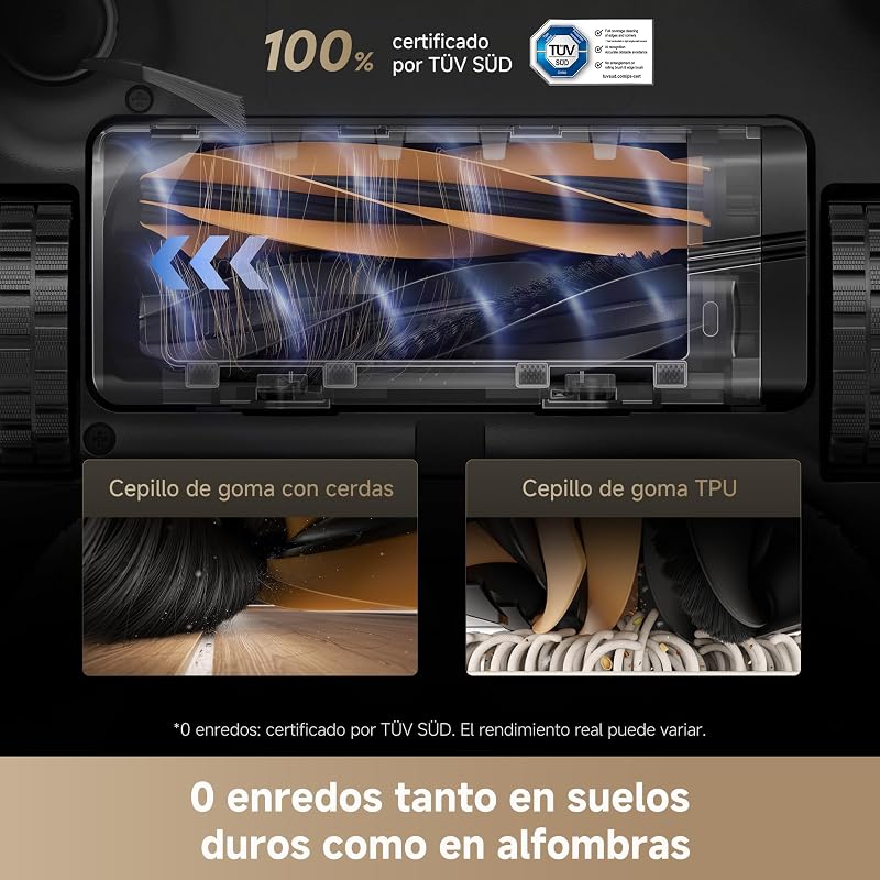 Aspirador Robô L40s Pro Ultra, Esvaziamento Automático, Autolimpeza de Esfregão, Sucção de 19kPa, Escova de Desembaraçamento Dupla, Mopa Extensível, Escova Lateral, Dodger de Objetos, Controlo por Voz