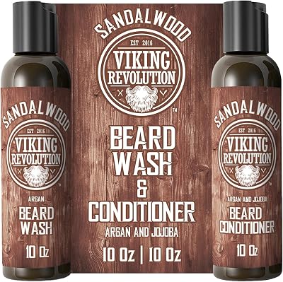 Viking Revolution Beard Shampoo And Conditioner 2 x 300 ml Sandalwood