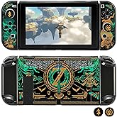 Tscope Protective Case for Nintendo Switch, for Tears of The Kingdom Hard Shell Dockable Anti-Scratch Shockproof Slim Cover for NS Consolo Joy-Cons (Switch Black)