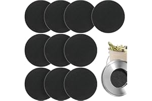 YNCOTTE Compost Bin Filter, 10Pcs 6.7Inch Charcoal Filters Countertop Compost for Kitchen Compost Bin Pail Replacement for Compost Bucket