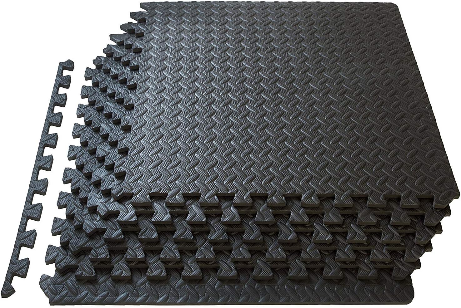 Puzzle Yoga Mat Eva Foam - Interlocking Tile 3/4 Thick 24 Square Feet, For Play Gymnastics Kitchen Living Room Workout Dumbbells Pull Gym Punching Bench Fitness Press Exercise Kettlebell Activity Pool