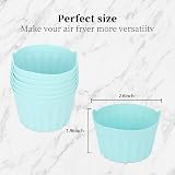 MOECSHSY Air Fryer Egg Moulds 6 Pack Nonstick Silicone Ramekins view 6