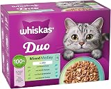 Whiskas Duo Adult Wet Cat Food in Jelly 12x85g Mixed Medley Pack of 4 view 2