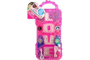 Barbie Crystal Jewelry Set - Sparkling Creations for Kids', Jewelry Making Kit, Bracelets, Necklaces, and More, Ages 3 and Up