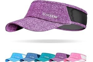 Sukeen Sports Sun Visor Men Women Lightweight Portable Cooling Stretchy Visor Hat for Running, Golf, Daily Wear
