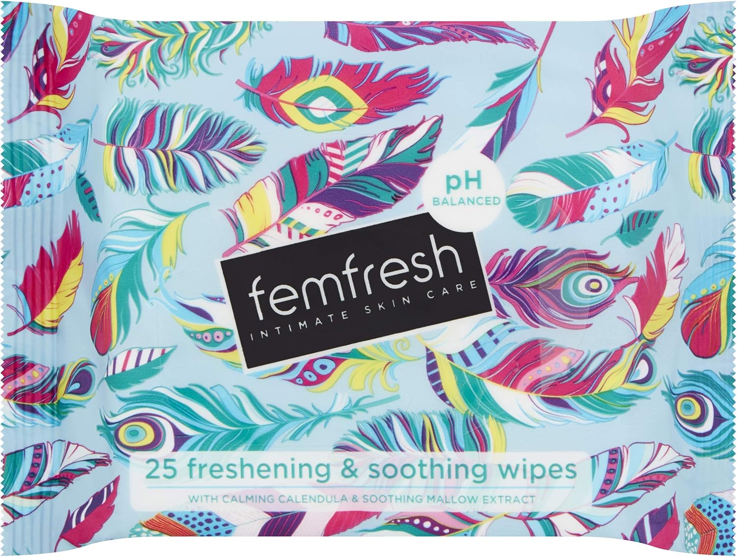 Femfresh Intimate Wipes, Flushable & Biodegradable Disposable Feminine Hygiene Vaginal Cloths with Calendula & Aloe Extracts