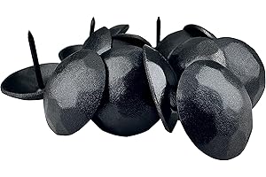 Sidco Supply 50 Pack - Iron Clavos - Decorative Nails 1 inch - Upholstery Tacks - Antique Accent - Clavos - for Wood Home Improvement, Farmhouse Shutters, Barn Door, Furniture Nails