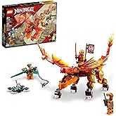 LEGO NINJAGO Kai’s Fire Dragon EVO Toy 71762 for Kids with Cobra & Boa Snake Warrior Figures and Kai Minifigure, Collectible Mission Banner Series