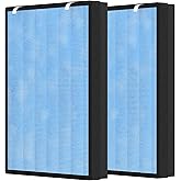 2 Packs HSP002 Replacement Filter Compatible with HSP002 Air Cleaner Purifier 2.0, 4 Stages of Filtration with H13 True HEPA Filters, Activated Carbon Filters, Pre-Filter & Cold Catalyst